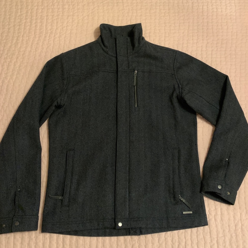 Men’s Smartwool Grey Herringbone Pattern Coat